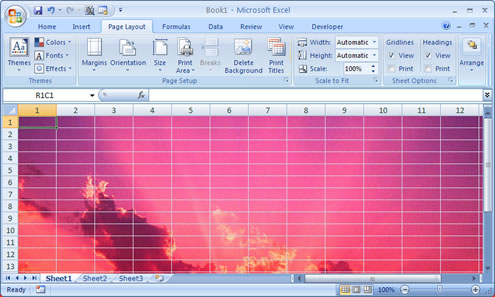 Excel With Background Image
