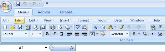 Excel 2007 with Classic Menus