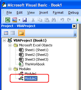 Module in Excel