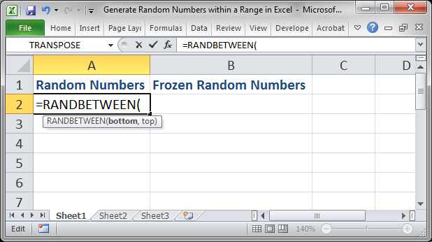 Generate Random Numbers Within A Range In Excel TeachExcel
