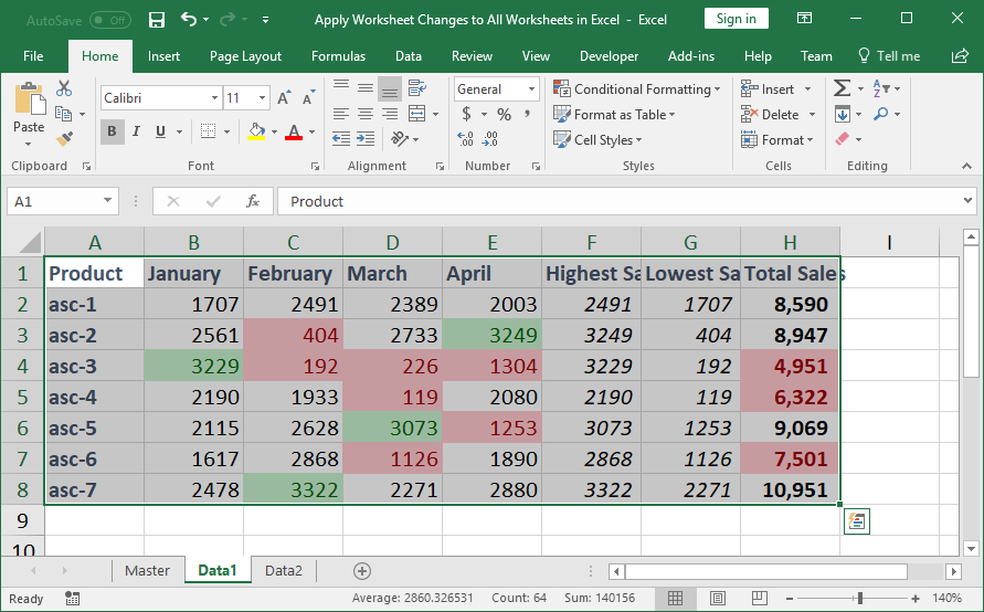  Copy Data Or Formatting To Multiple Worksheets in Excel TeachExcel